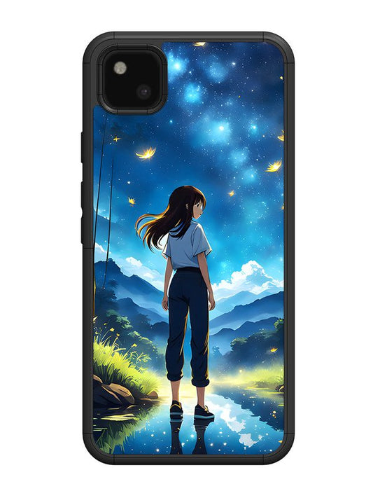 Google Pixel 4A Girl In Beautiful Forest