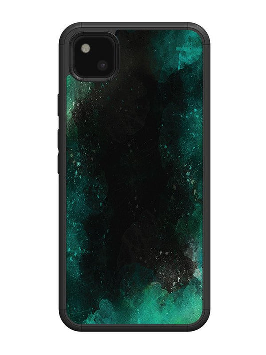 Google Pixel 4A Dark Black And Green Forest
