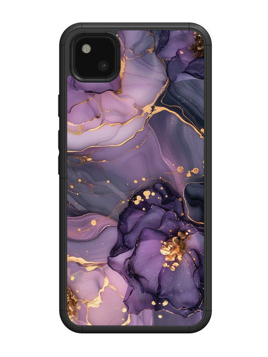 Google Pixel 4A Royal Orchid Theme Marble