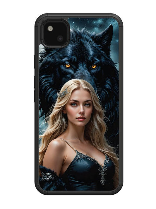 Google Pixel 4A Wolf & Girl