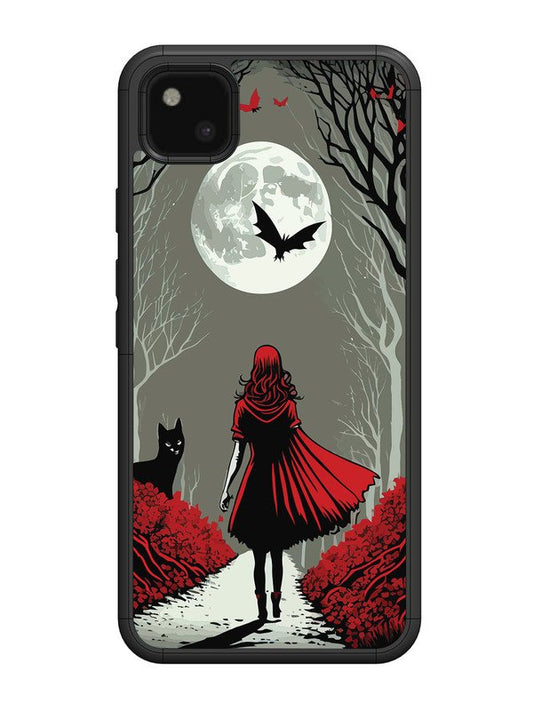 Google Pixel 4A Scarlet Girl in Red Forest