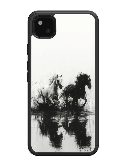 Google Pixel 4A Black & White Horse