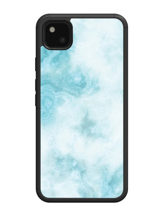 Google Pixel 4A Light Blue with White Ocean Marble