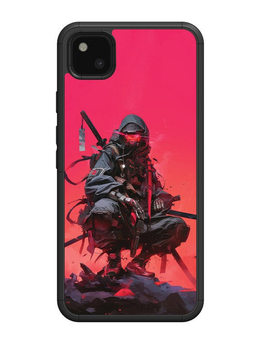 Google Pixel 4A Cyberpunk Ninja Katana