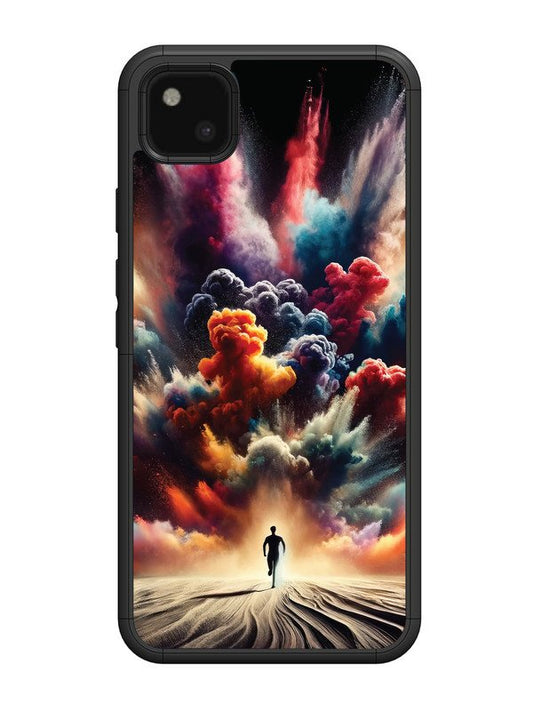 Google Pixel 4A colorful-blast-explosion