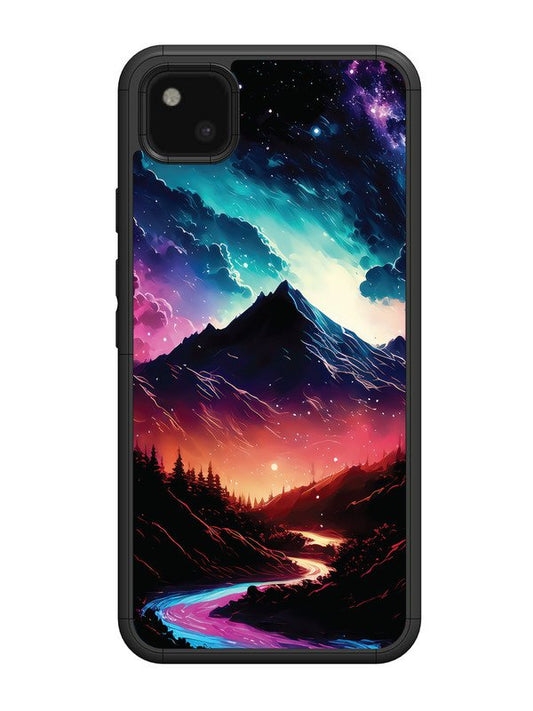 Google Pixel 4 xl mountain-valley-Colorful-cloud-at-night
