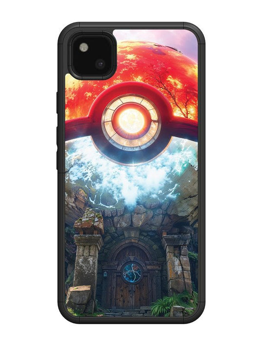 Google Pixel 4A Cartoon-ball-house-anime