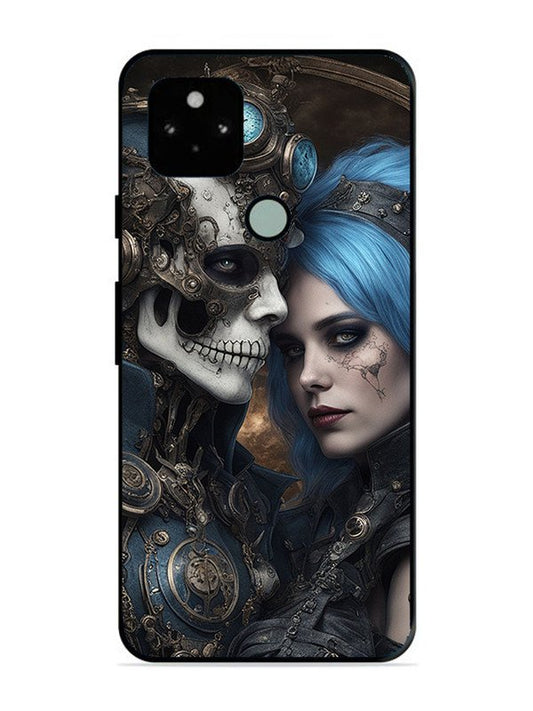 Google Pixel 5 Skeleton & Devil Girl