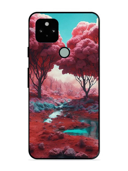 Google Pixel 5 Pink Forest