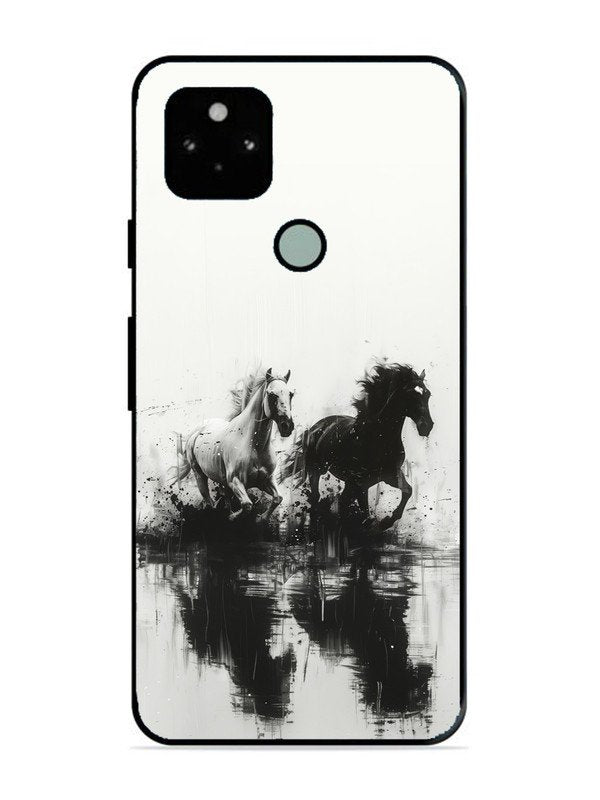 Google Pixel 5 Black & White Horse