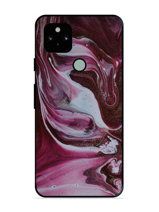 Google Pixel 5 Pink And Golden Marble