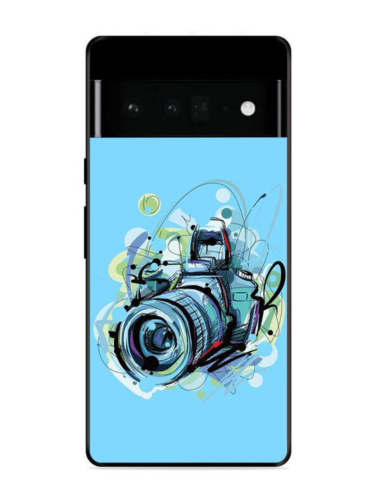 Google Pixel 6 Pro Camera Blue Background