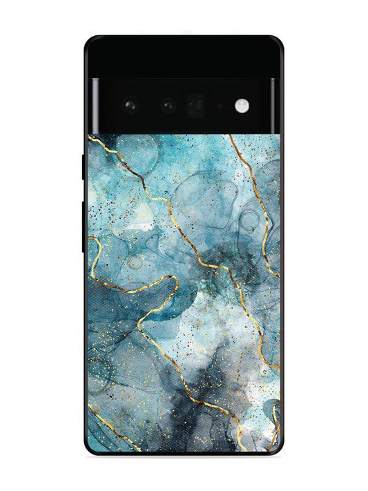 Google Pixel 6 Pro Oceanic Golden Strip Marble