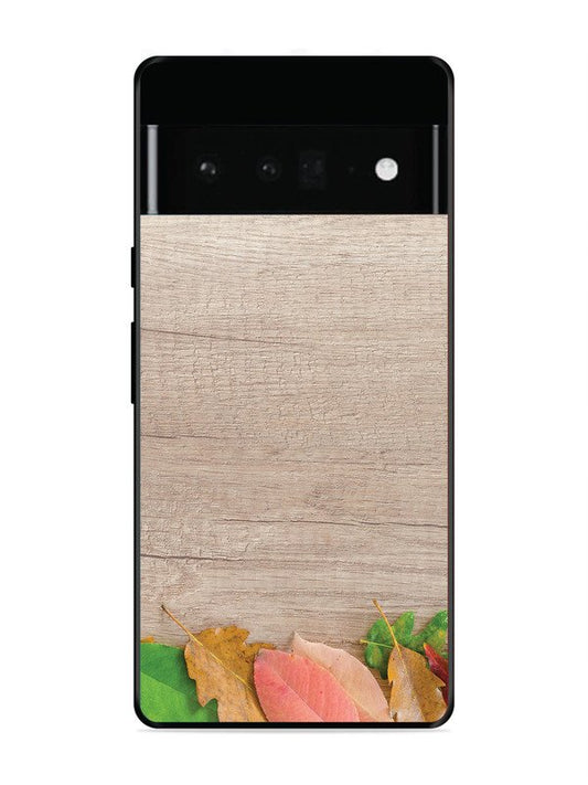 Google Pixel 6 Pro Autumn Leafs On Wooden Table