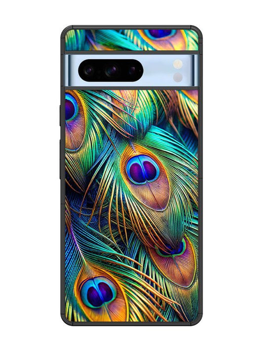 Google Pixel 8 Pro peacock feather