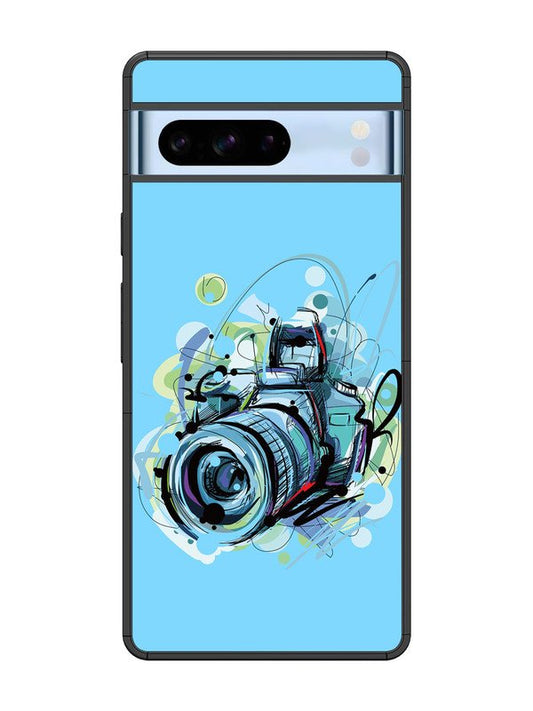 Google Pixel 8 Pro Camera Blue Background