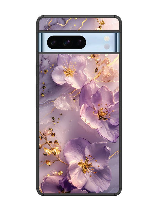 Google Pixel 8 Pro Orchid with Golden Safron