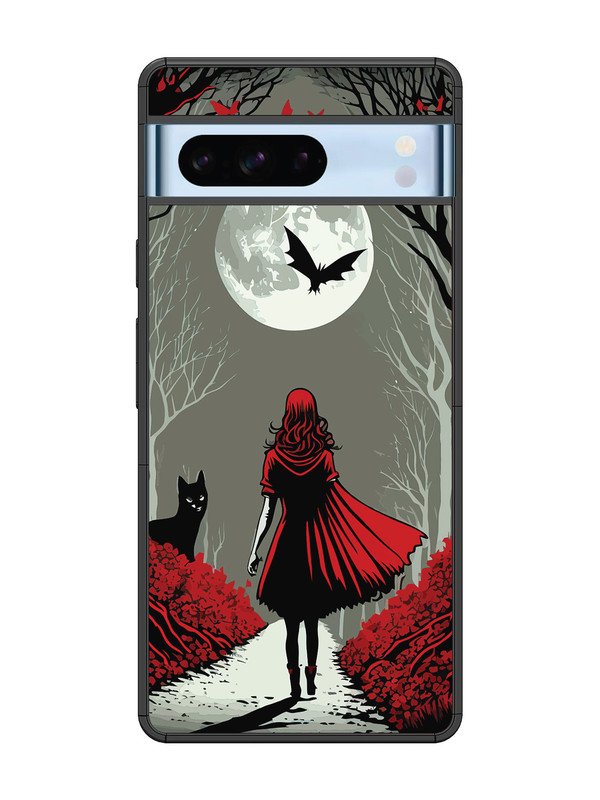 Google Pixel 8 Pro Scarlet Girl in Red Forest