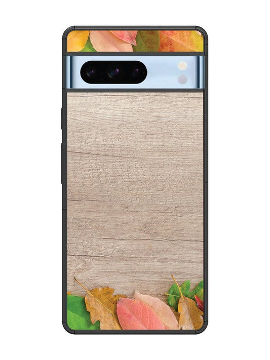 Google Pixel 8 Pro Autumn Leafs On Wooden Table