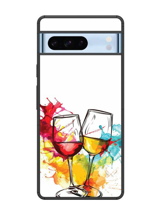 Google Pixel 8 Pro Colorful wine glasses