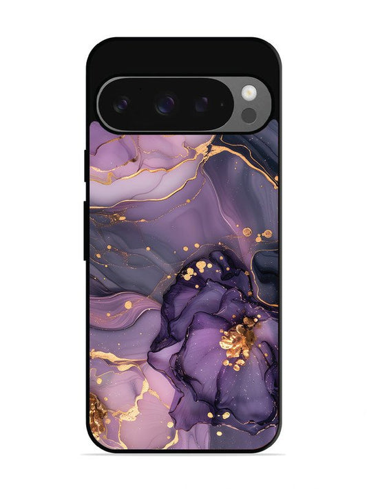 Google Pixel 9 Royal Orchid Theme Marble
