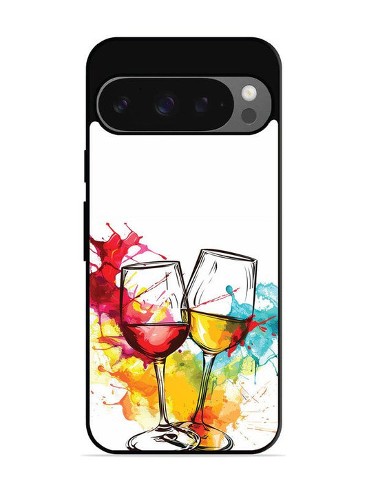 Google Pixel 9 Colorful wine glasses