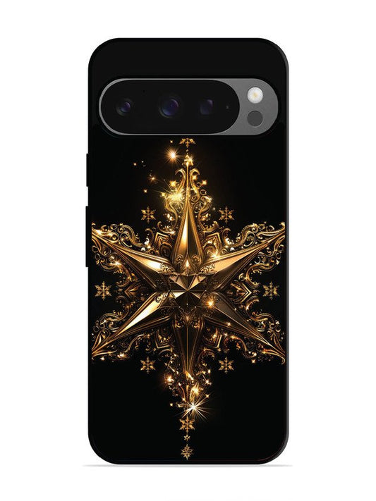 Google Pixel 9 Glinting Golden Star