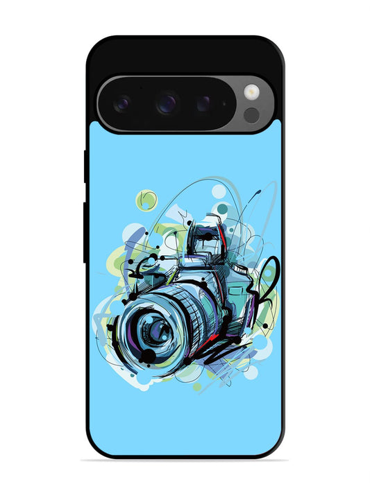 Google Pixel 9 Pro Camera Blue Background