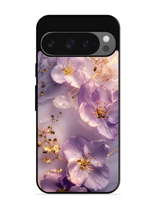 Google Pixel 9 Pro Orchid with Golden Safron