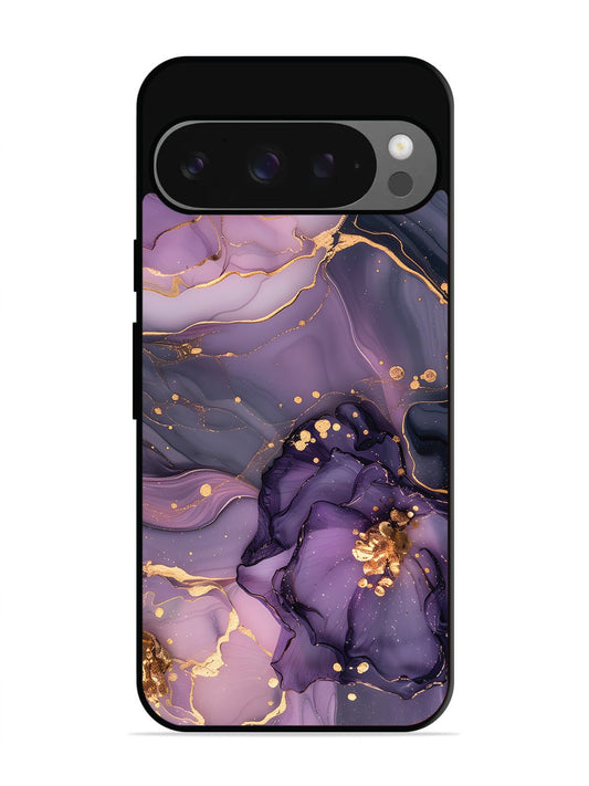 Google Pixel 9 Pro Royal Orchid Theme Marble