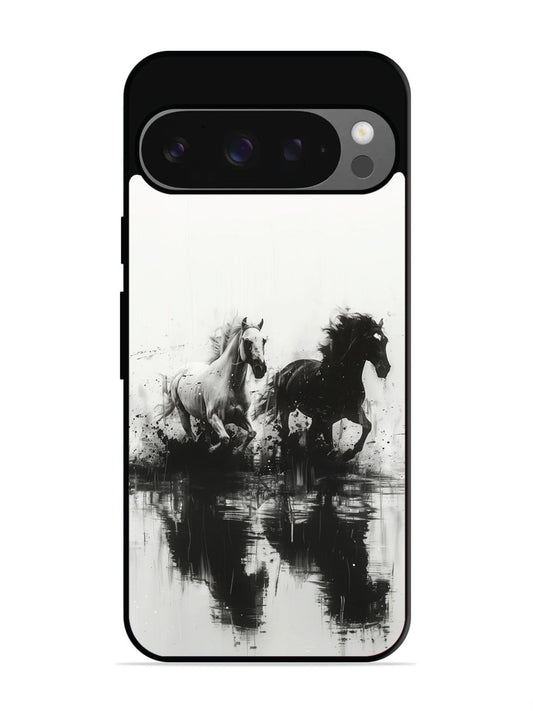 Google Pixel 9 Pro Black & White Horse
