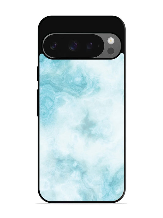 Google Pixel 9 Pro Light Blue with White Ocean Marble