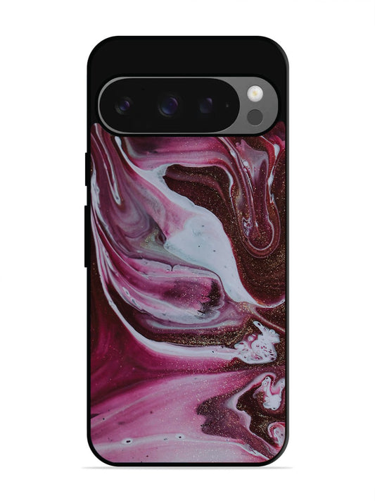 Google Pixel 9 Pro Pink And Golden Marble