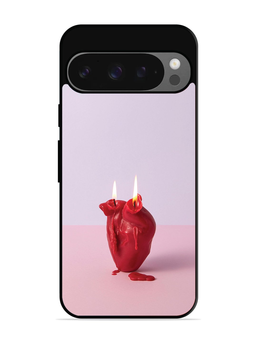 Google Pixel 9 Pro A Lighted Heart Candle