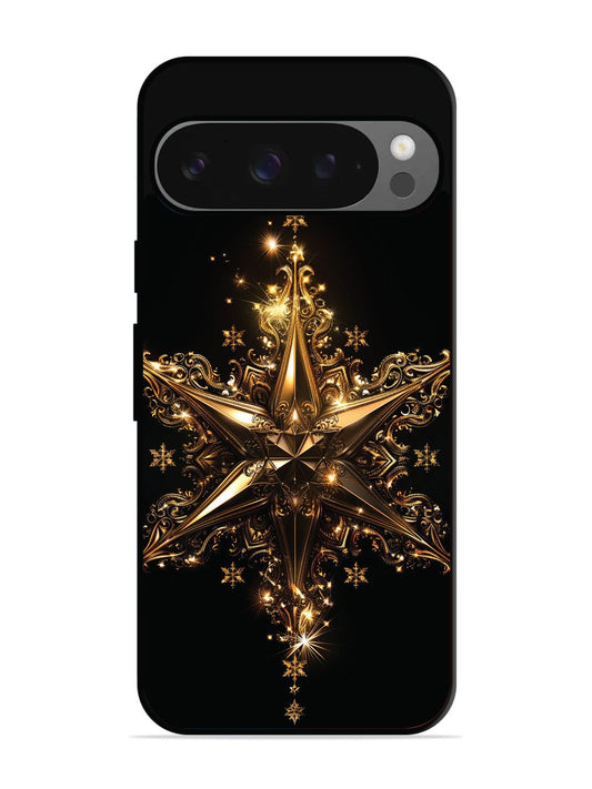 Google Pixel 9 Pro Glinting Golden Star