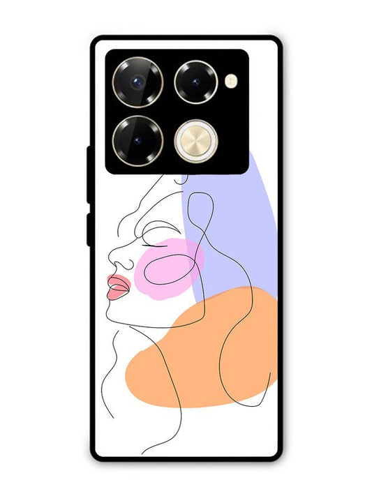 Infinix Note 40 Pro 5G Line Art Girl Face
