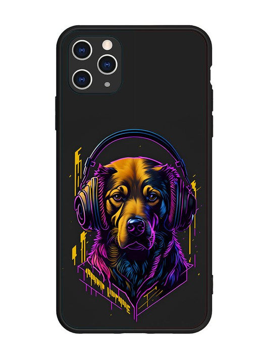 iPhone 11 Pro Max Music Lover Dog