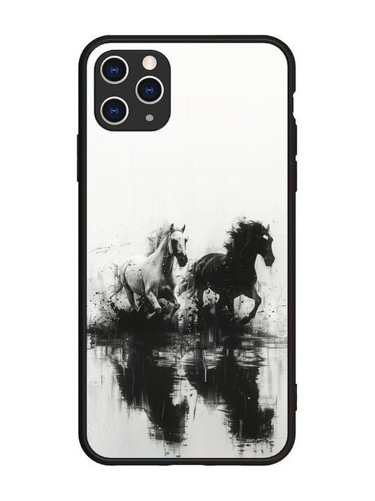 iPhone 11 Pro Max Black & White Horse
