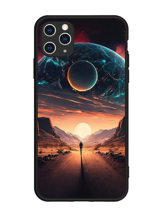 iPhone 11 Pro Max Sunset with space scene