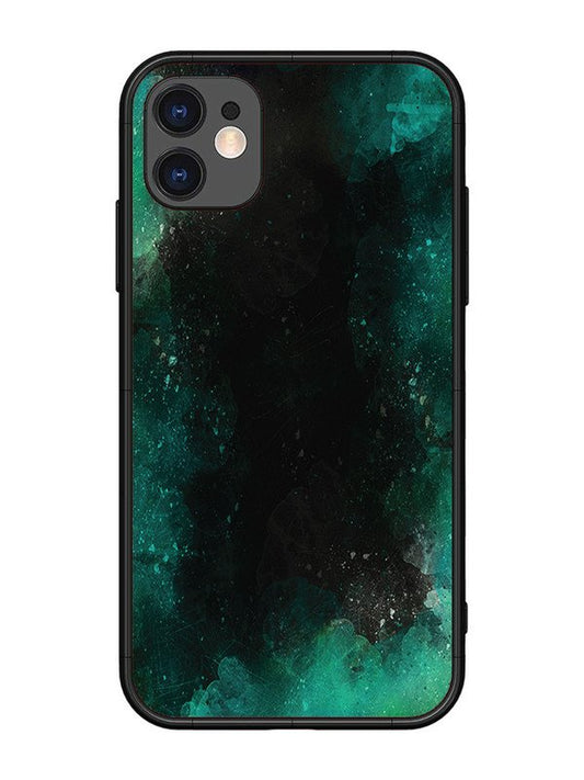 iPhone 11 Dark Black And Green Forest