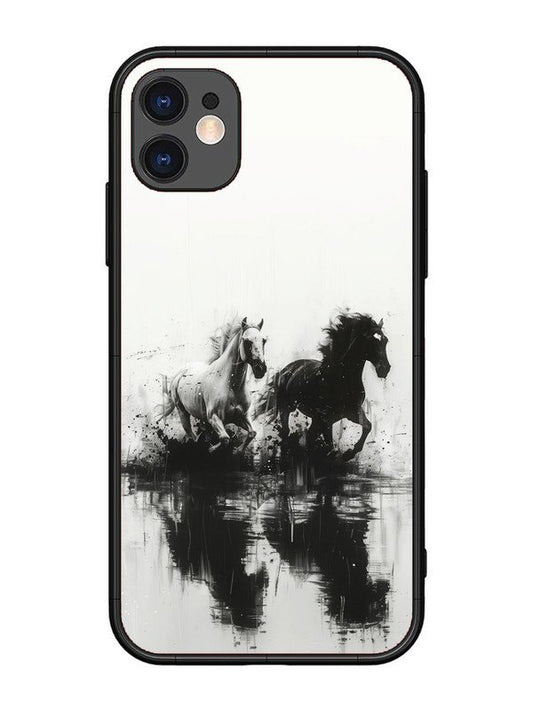 iPhone 11 Black & White Horse