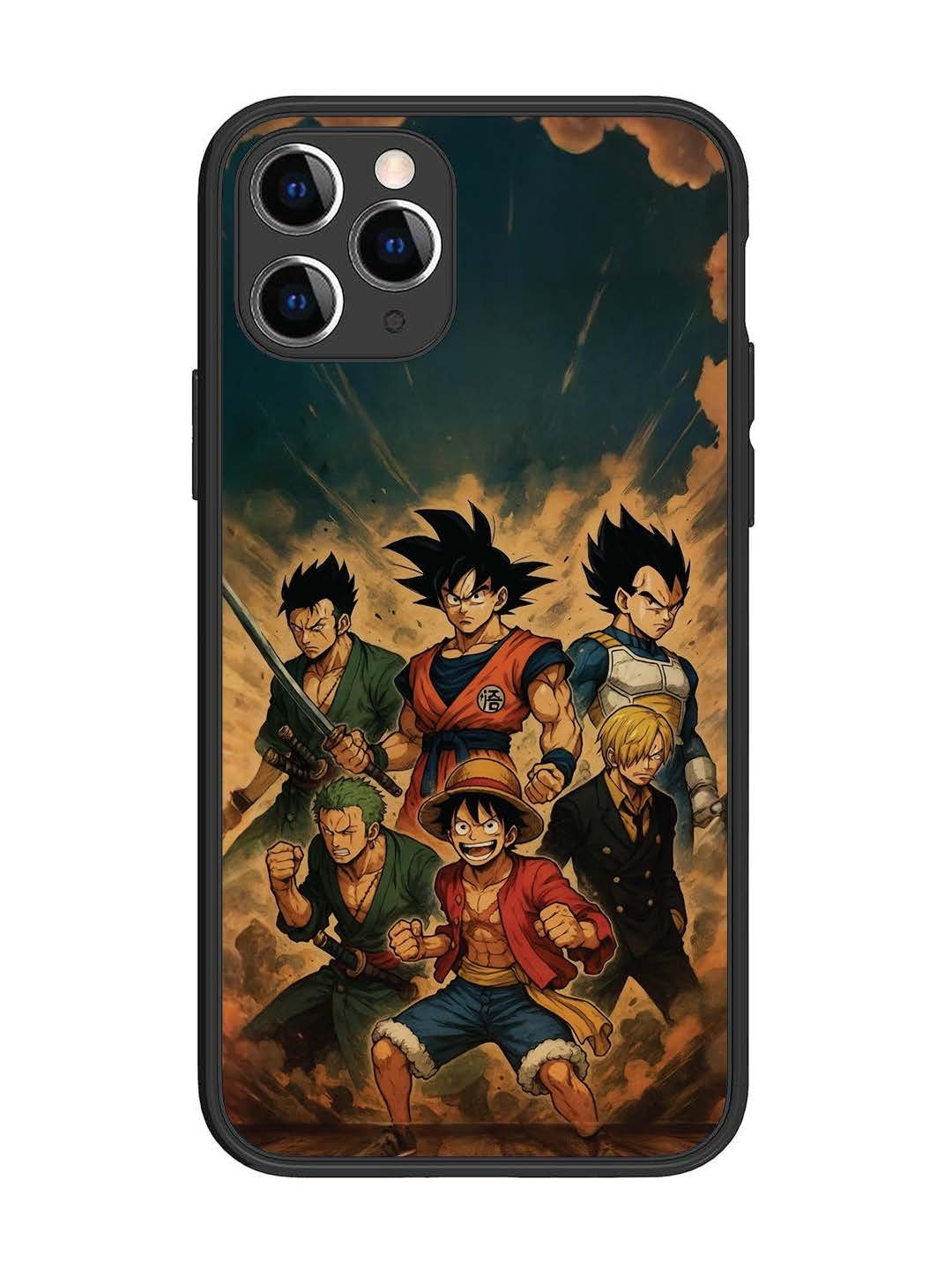 iPhone 11 Pro OnePiece n Dragon Ball Z in one team