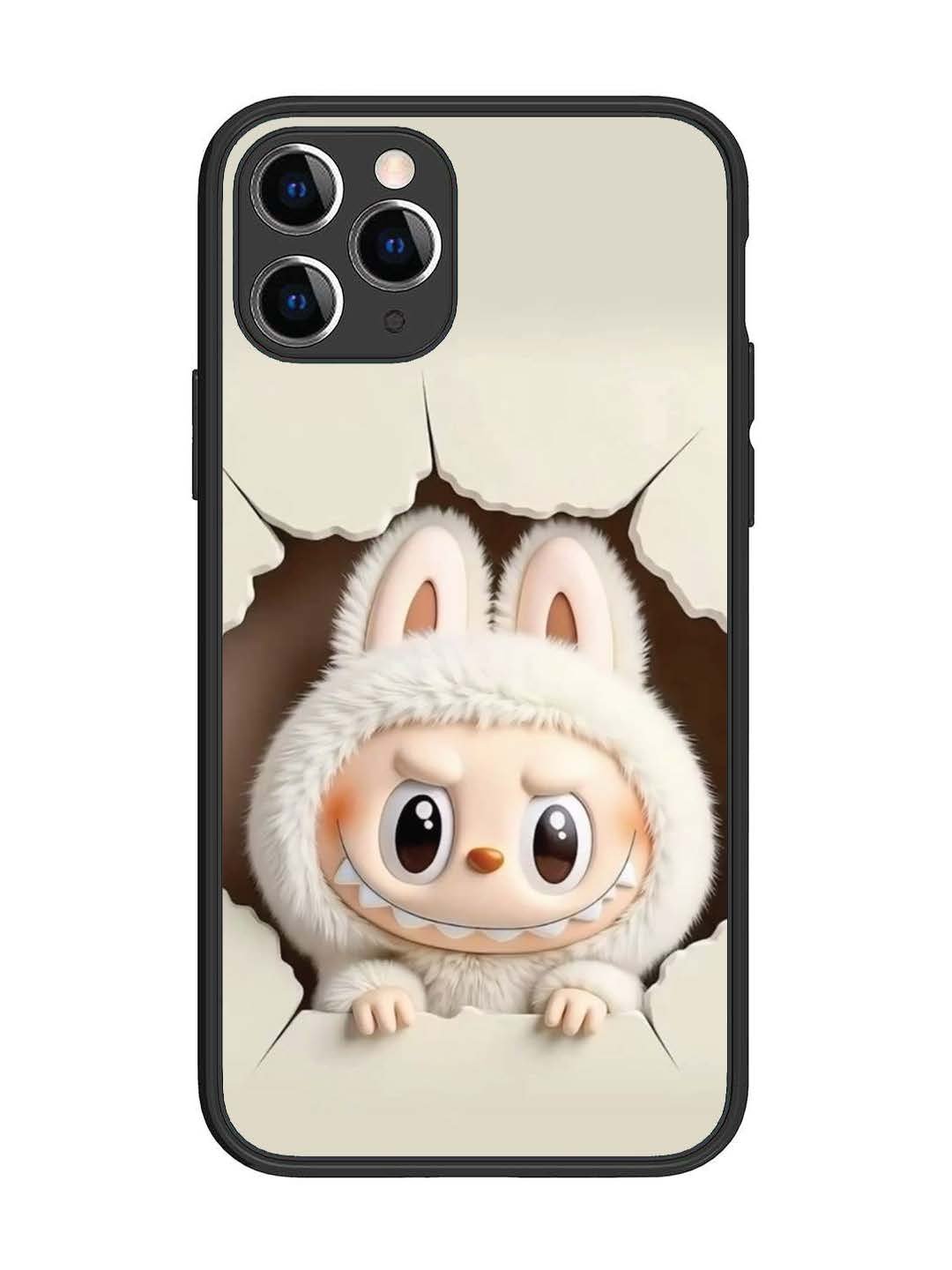 iPhone 11 Pro Labubu from Cracked Wall
