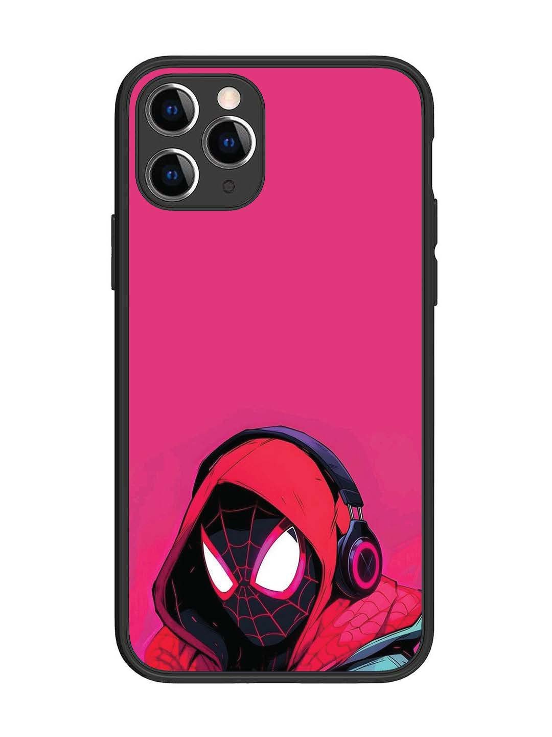 iPhone 11 Pro Spidey Listening Music
