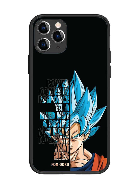 iPhone 11 Pro Son of Goku Blue Motivational Art