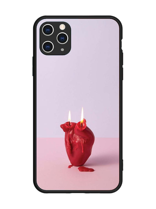 iPhone 11 Pro Max A Lighted Heart Candle