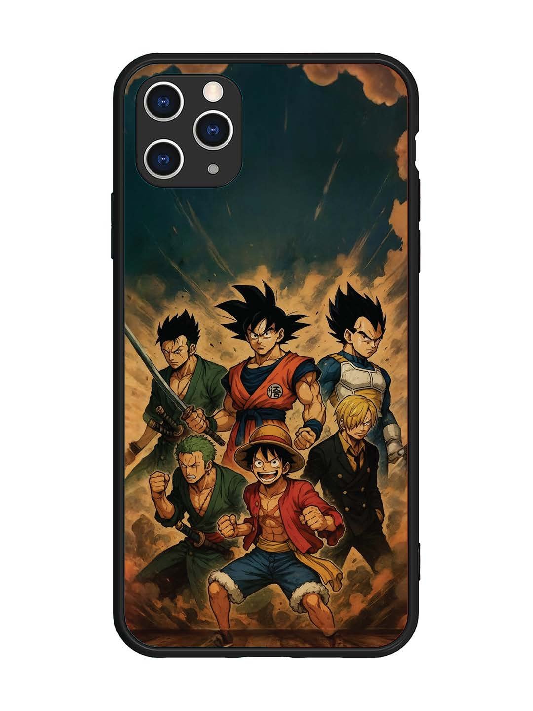 iPhone 11 Pro Max OnePiece n Dragon Ball Z in one team