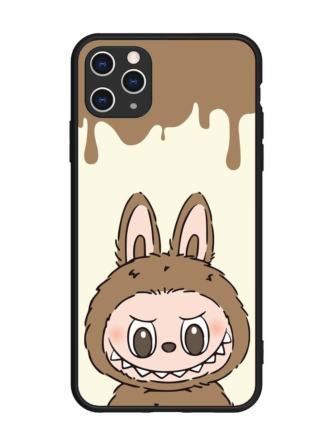 iPhone 11 Pro Max Labubu Closeup Chocolate