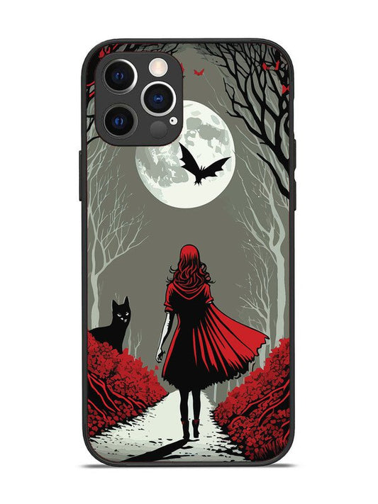 iPhone 12 Pro Scarlet Girl in Red Forest