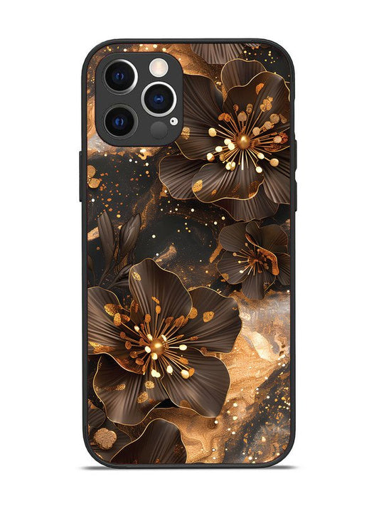 iPhone 12 Pro Golden Flowars